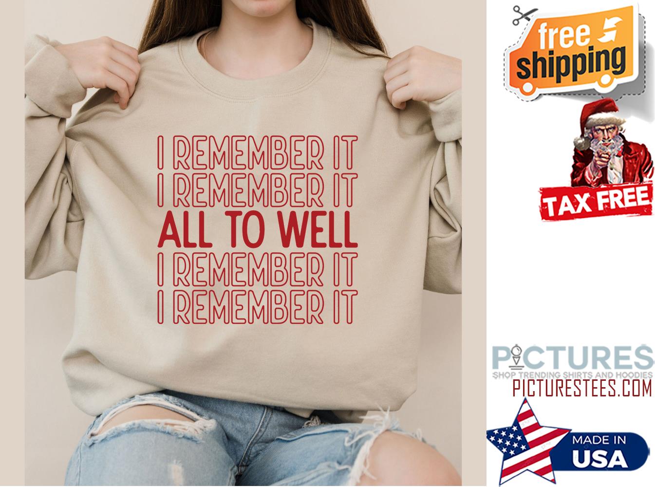 All Too Well I Remember It Red Taylor’s Album Shirt