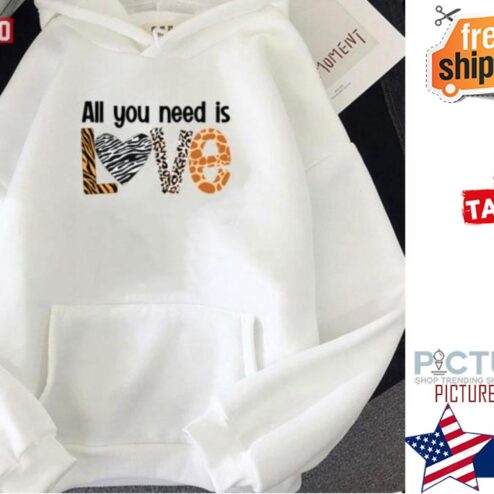 All You Need Is Love Animal Hoodie