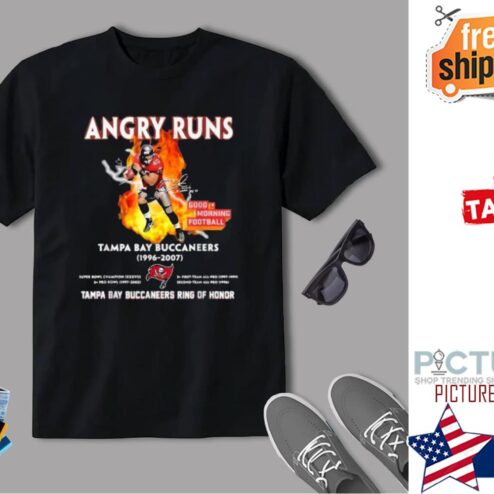 Angry Runs Tampa Bay Buccaneers 1996 2007 Tampa Bay Buccaneers ring of honor shirt