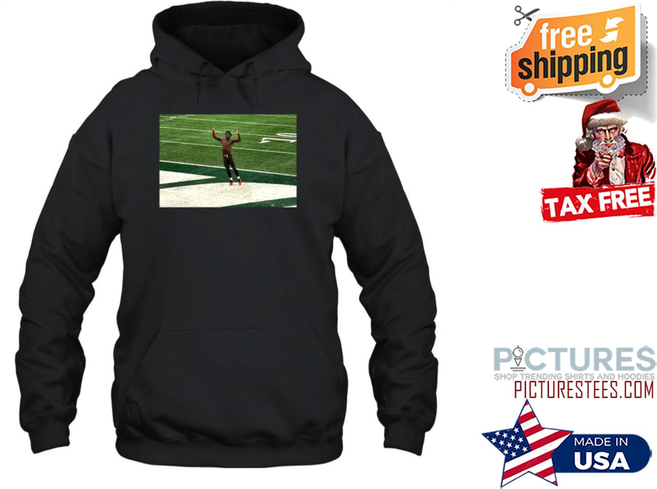 Antonio Brown takes off hoodie