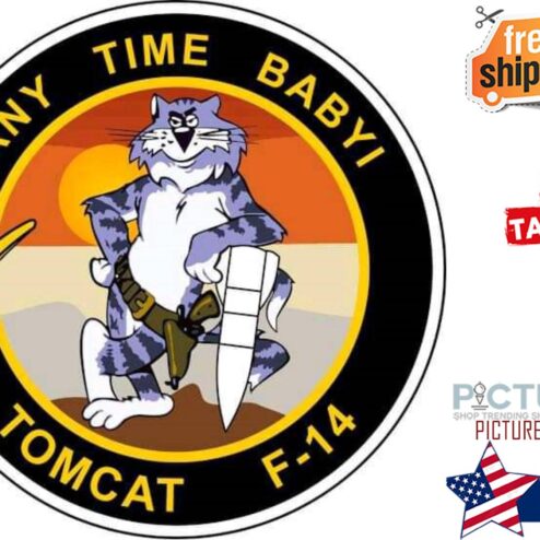 Any time baby tomcat F-14 shirt