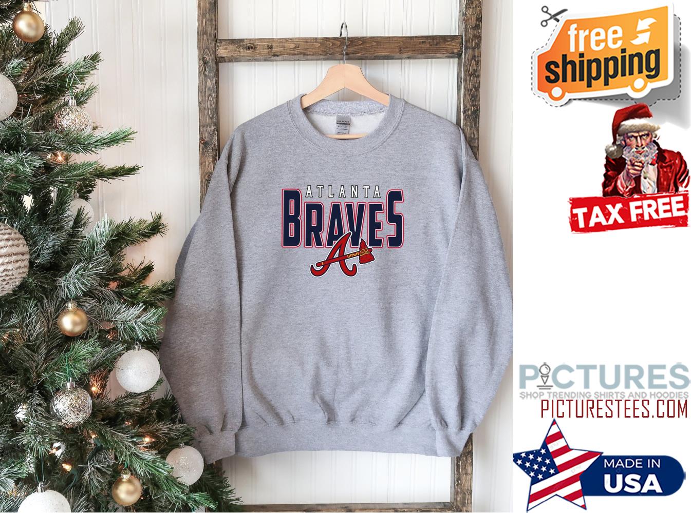 atlanta braves baseball hoodie