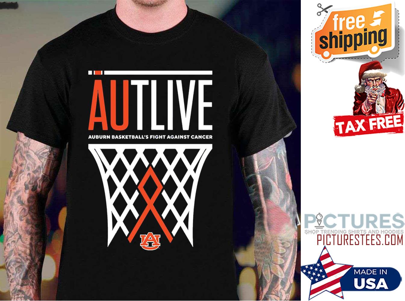 Auburn University Autlive Auburn Basketball's Fight Against Cancer shirt