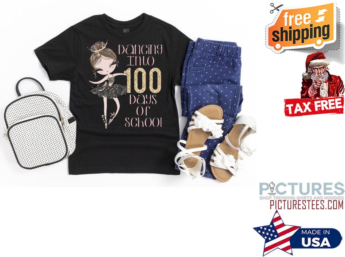 Ballet 100 Days of School Shirt