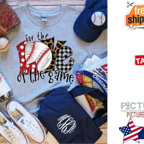 Baseball leopard plaid dot for the love of the game shirt