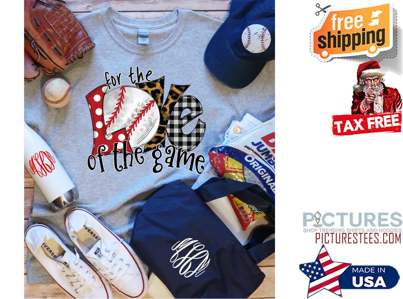 Baseball leopard plaid dot for the love of the game shirt