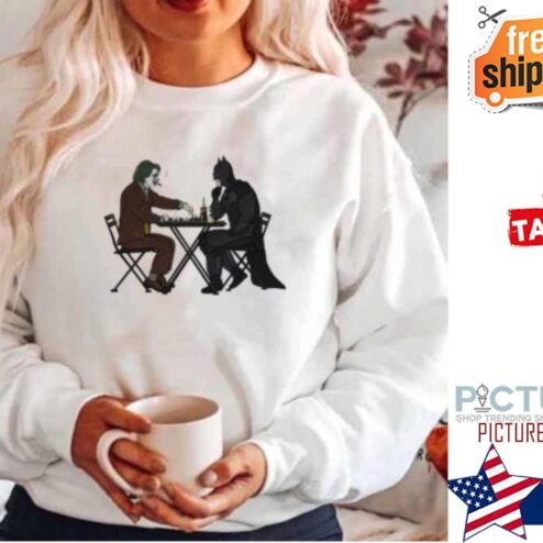 Batman And The Joker Playing Chess Funny gift shirt