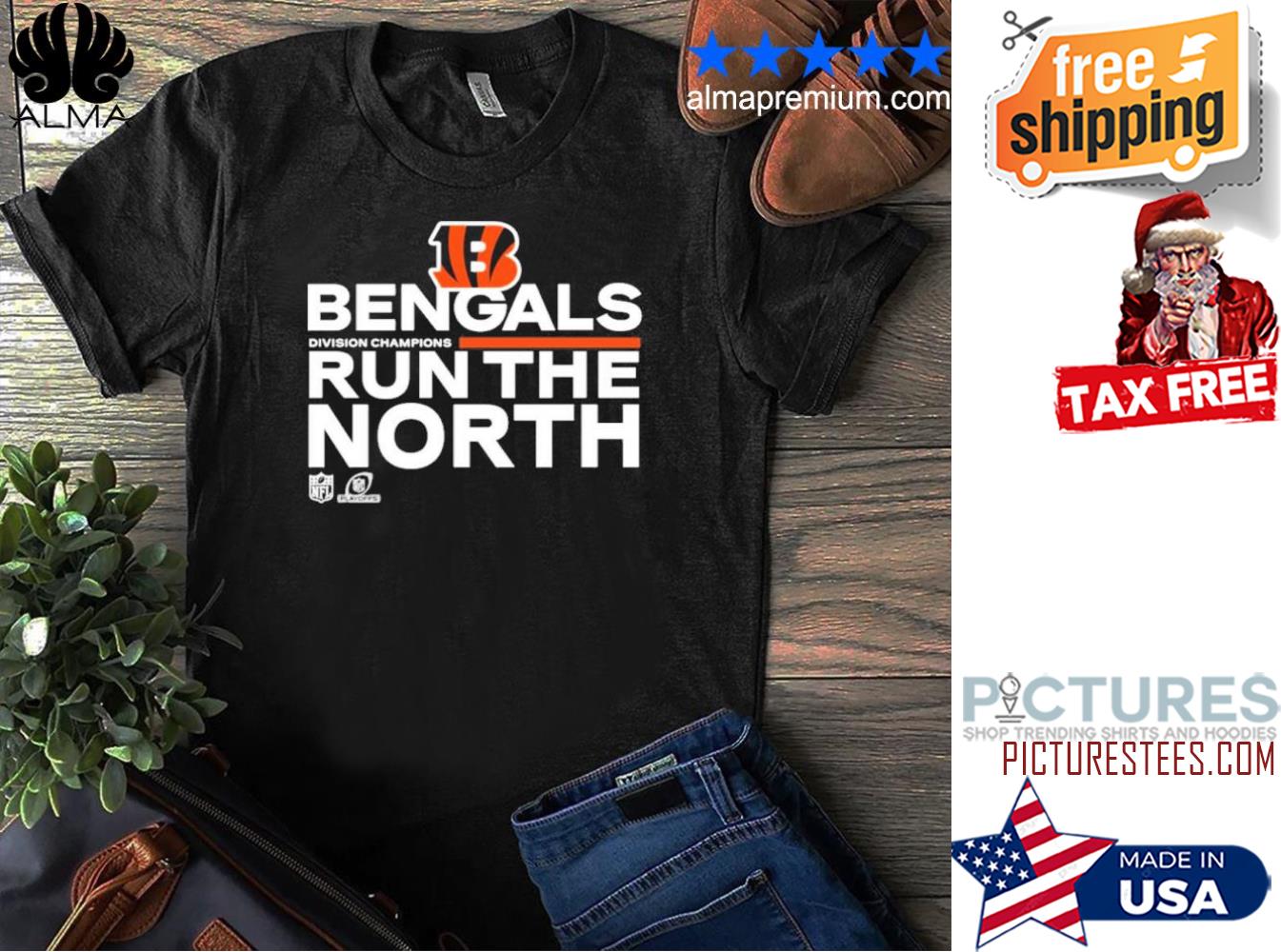 Bengals run the north division champions shirt