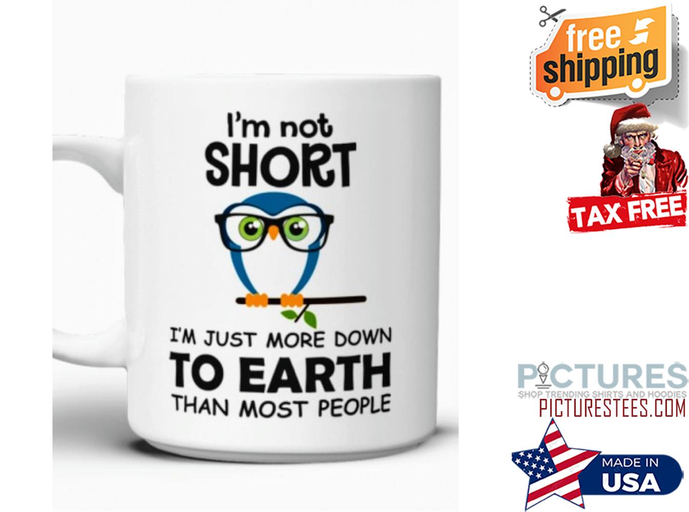 Bird i'm not short i'm just more down to earth than most people mug