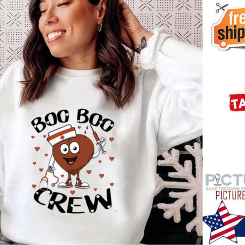 Boo Boo Crew Valentines Day Nursing Shirt