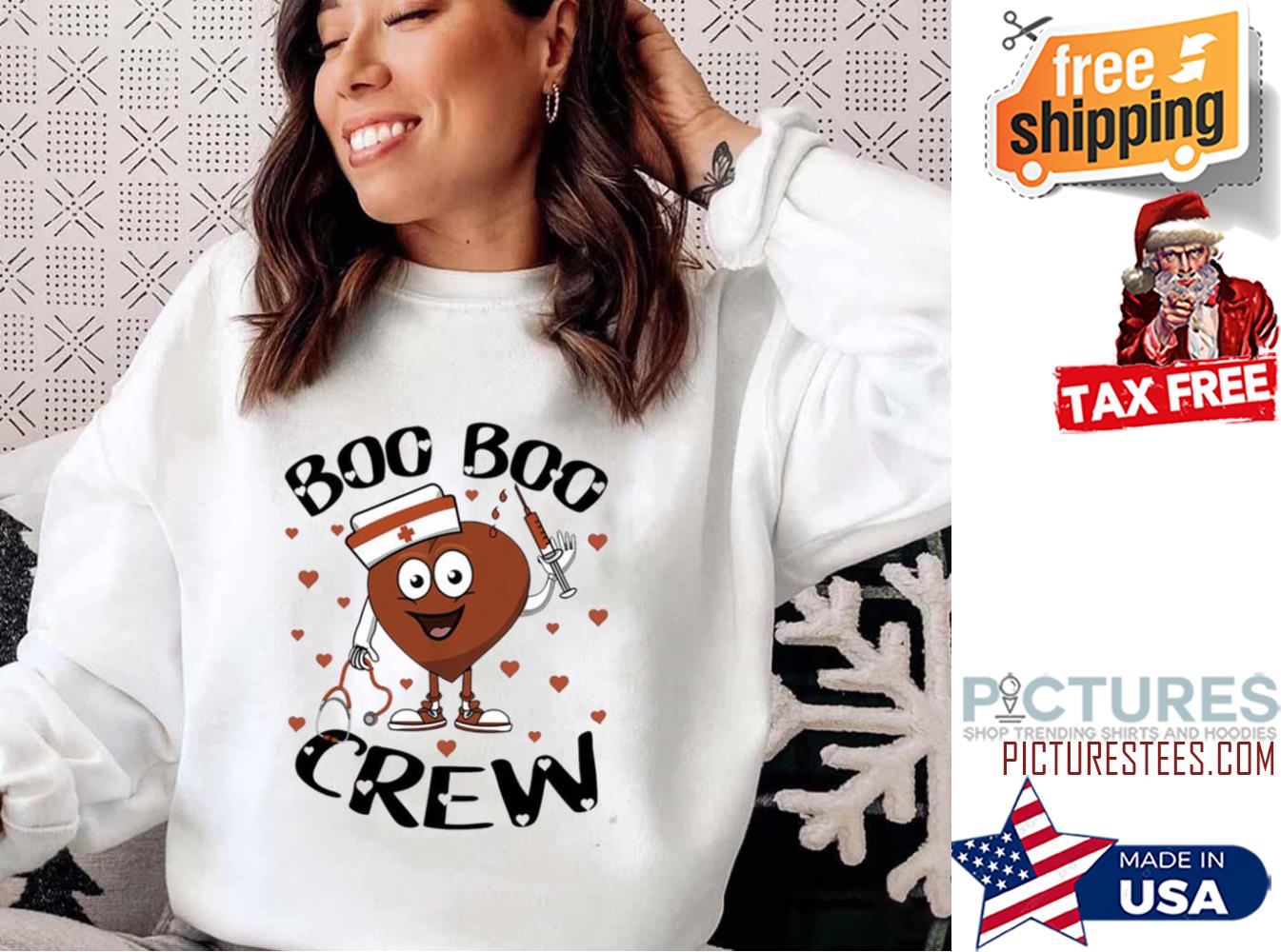 Boo Boo Crew Valentines Day Nursing Sweatshirt