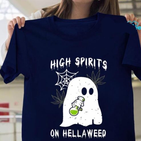 Boo high spirits on hellaweed shirt
