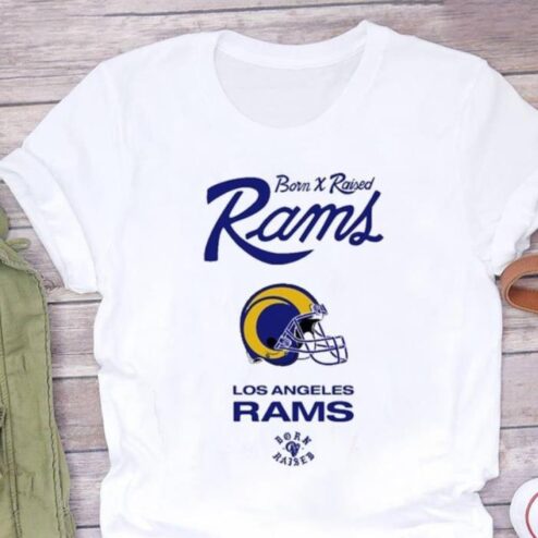 Born X Raised Rams Los Angeles RAMS shirt