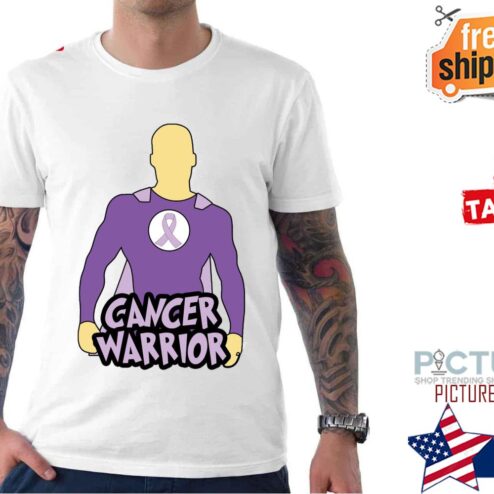 Cancer Warrior Purple Ribbon shirt