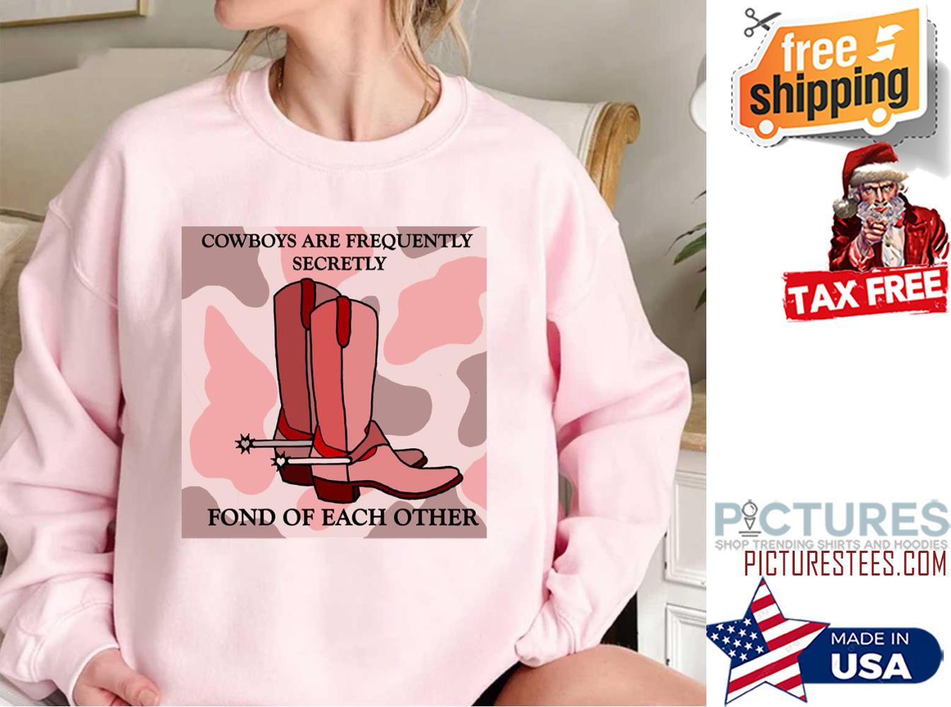 Cowboys Are Frequently Secretly Fond Of Each Other Leopard Pink shirt