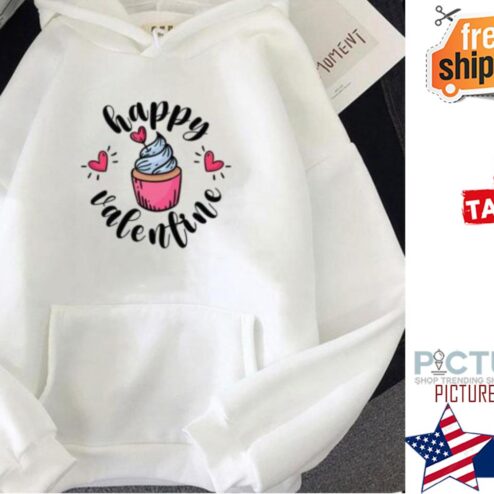 Cupcake cute Happy Valentine's day hoodie