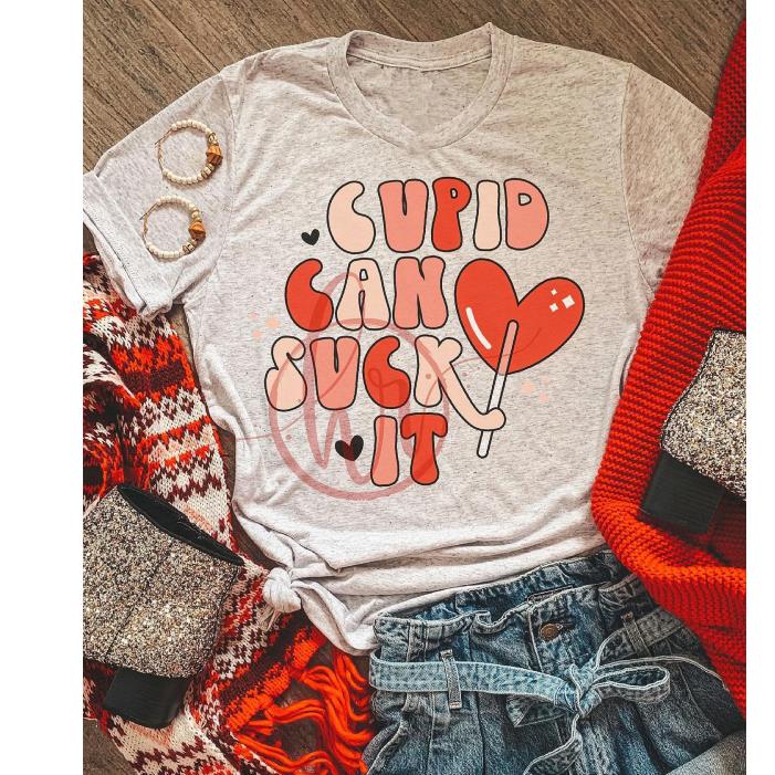 Cupid can suck it valentine's day shirt