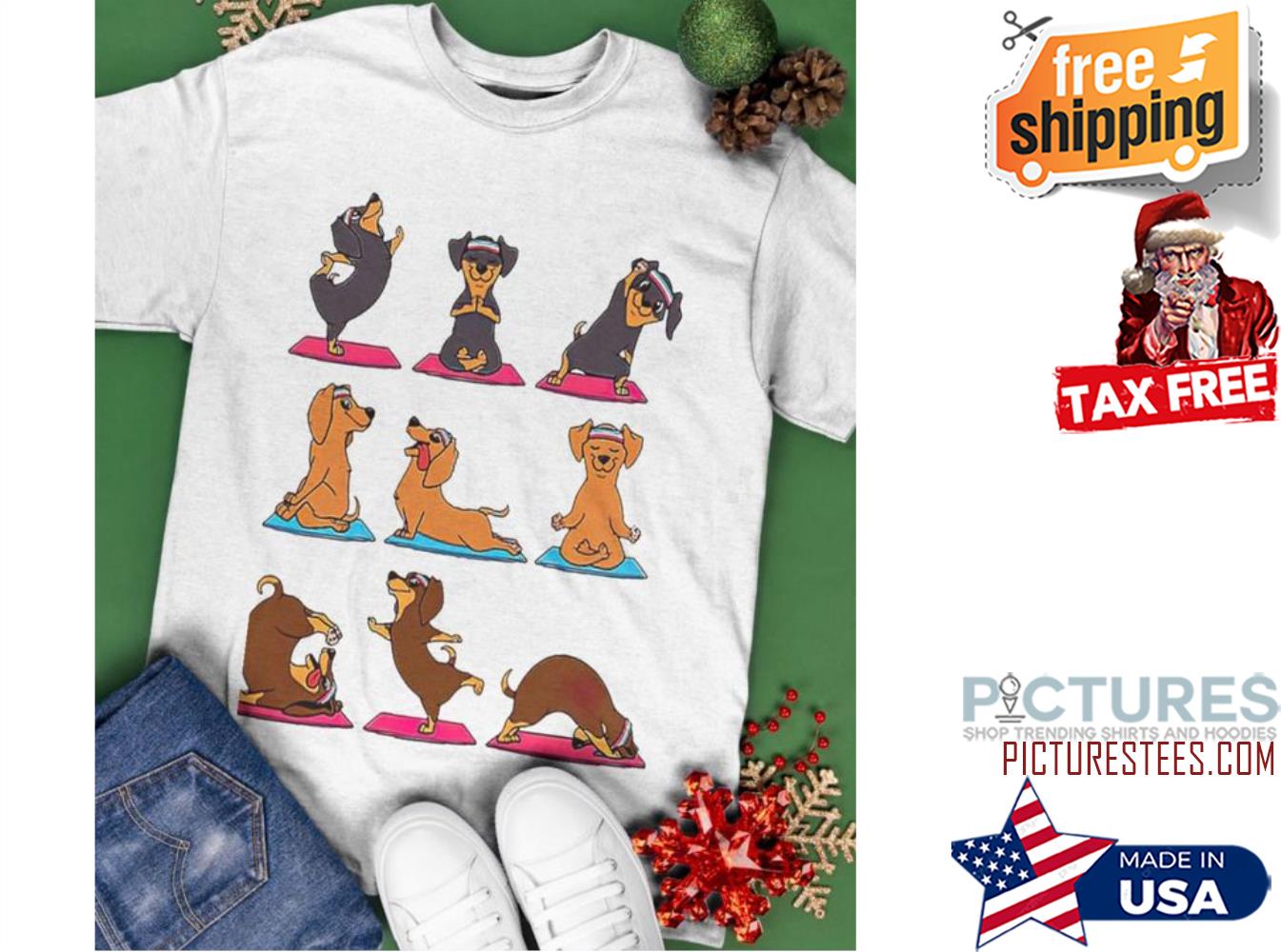 Dachshund Yoga funny shirt