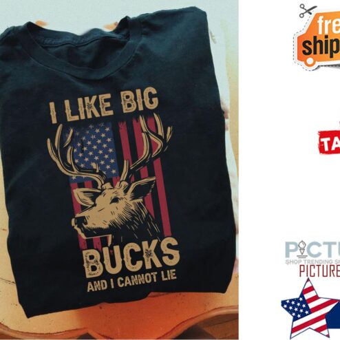 Deer I like big bucks and I cannot lie american flag vintage shirt