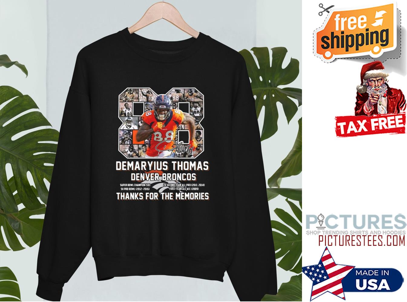 Demaryius Thomas Denver Broncos Thank You For The Memories Shirt