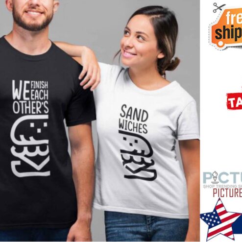 Disney We Finish Each Other’s Sandwiches Couple Valentine's day shirt