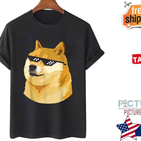 Doge With Deal With It Glasses shirt