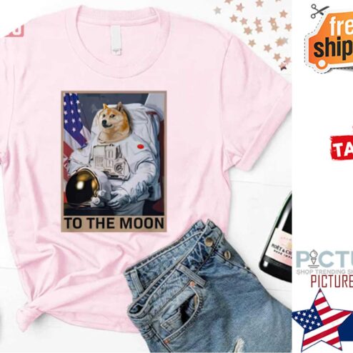 Dogecoin Astronaut To The Moon Blockchain Hodl Crypto shirt