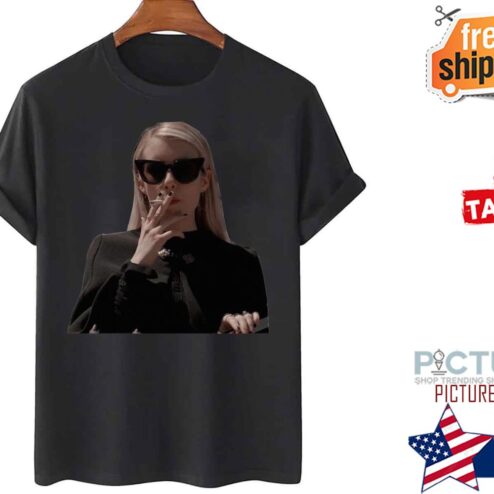 Emma Roberts Black Witch Smoking shirt