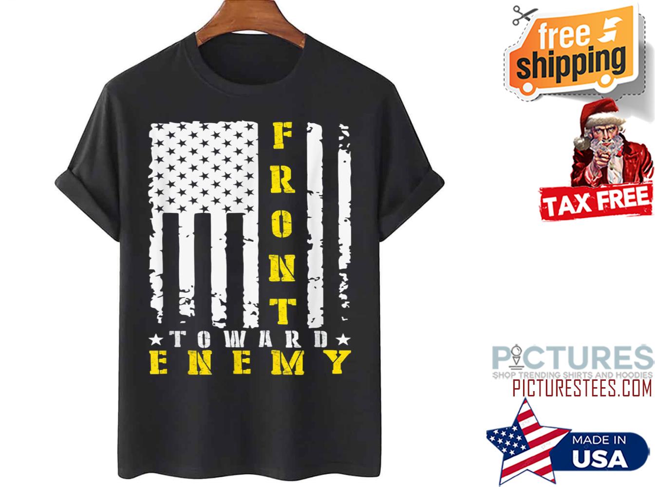 Front Toward Enemy American Flag Vintage shirt