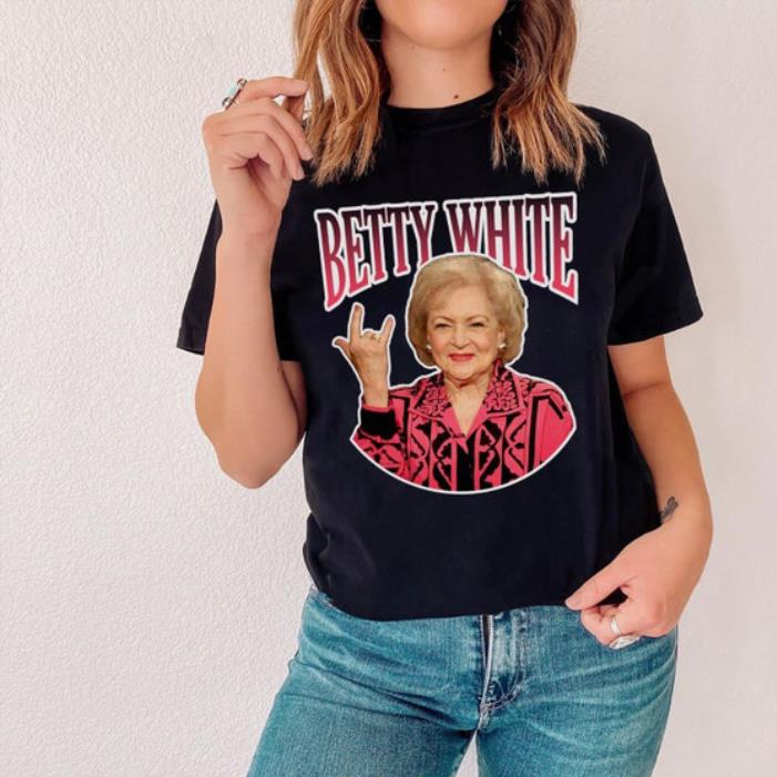 Betty White Flipping Bird Rock and Roll shirt