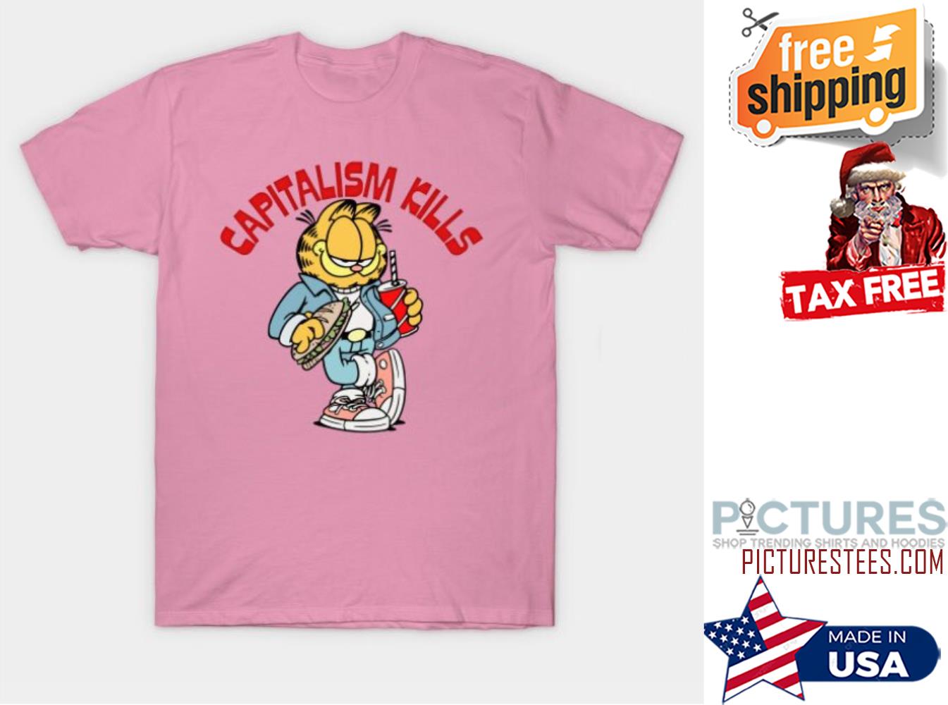 Garfeild capitalism kills shirt