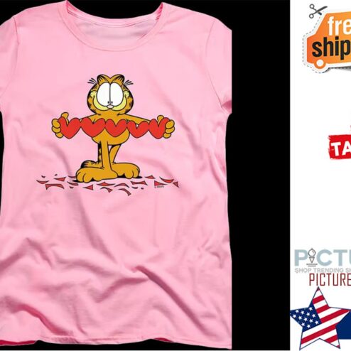 Garfield hearts Valentine's day shirt