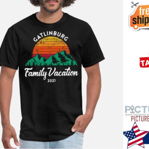 Gatlinburg Family Vaccation 2021 sunset mountain shirt
