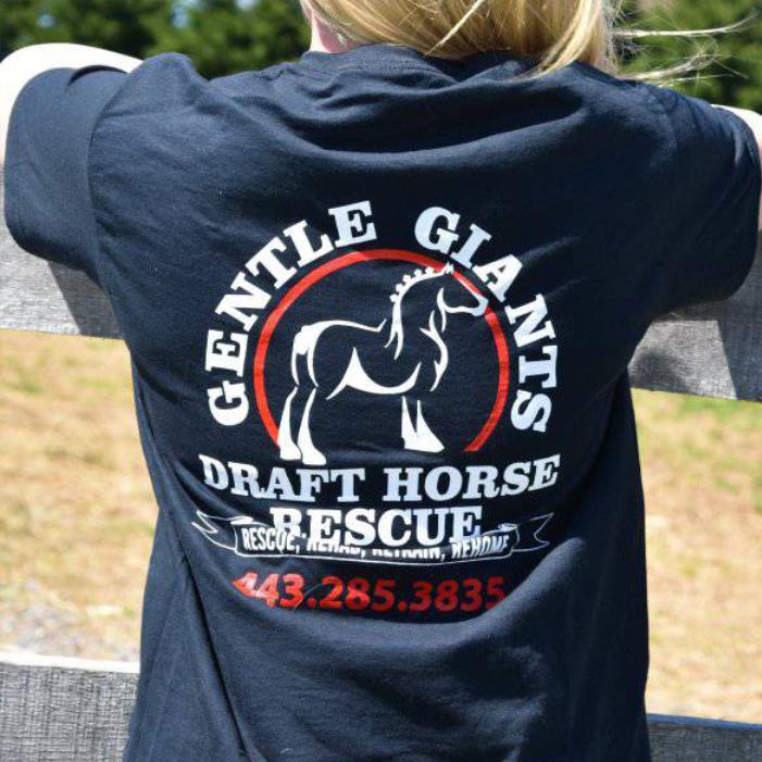 Gentle gians draft horse rescus shirt