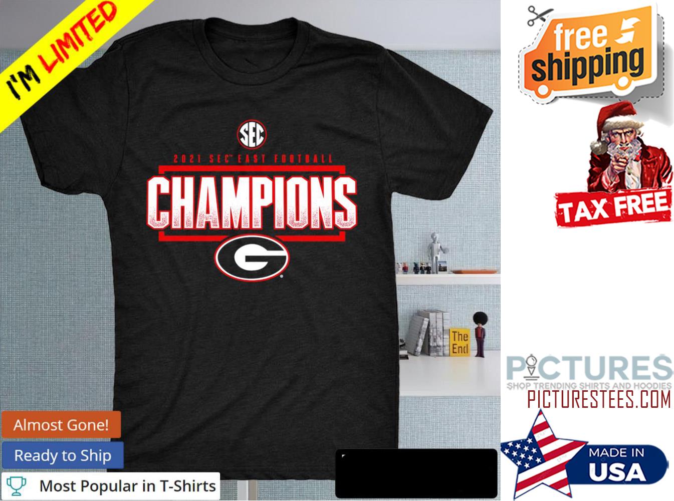 Georgia Bulldogs 2021 SEC East Football Champions shirt