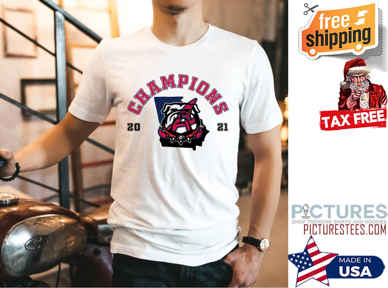 Georgia Bulldogs & Atlanta Braves Celebration National Championship shirt