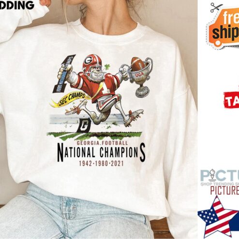Georgia Bulldogs National Champions 1942 1980 2021 shirt