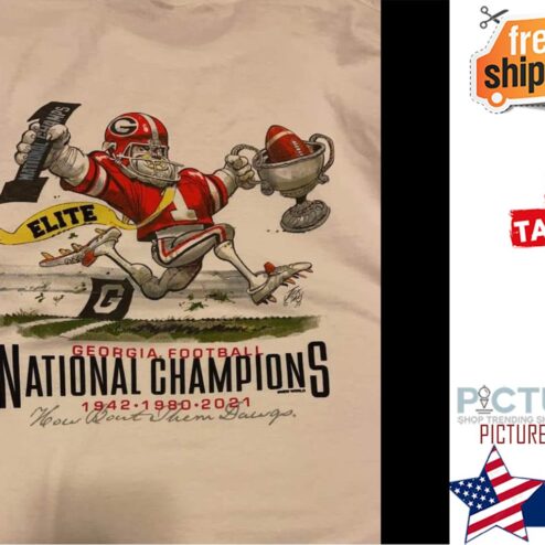 Georgia football national champions 1942 1980 2021 shirt