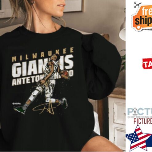 Giannis Antetokounmpo Milwaukee Bucks Signature Shirt