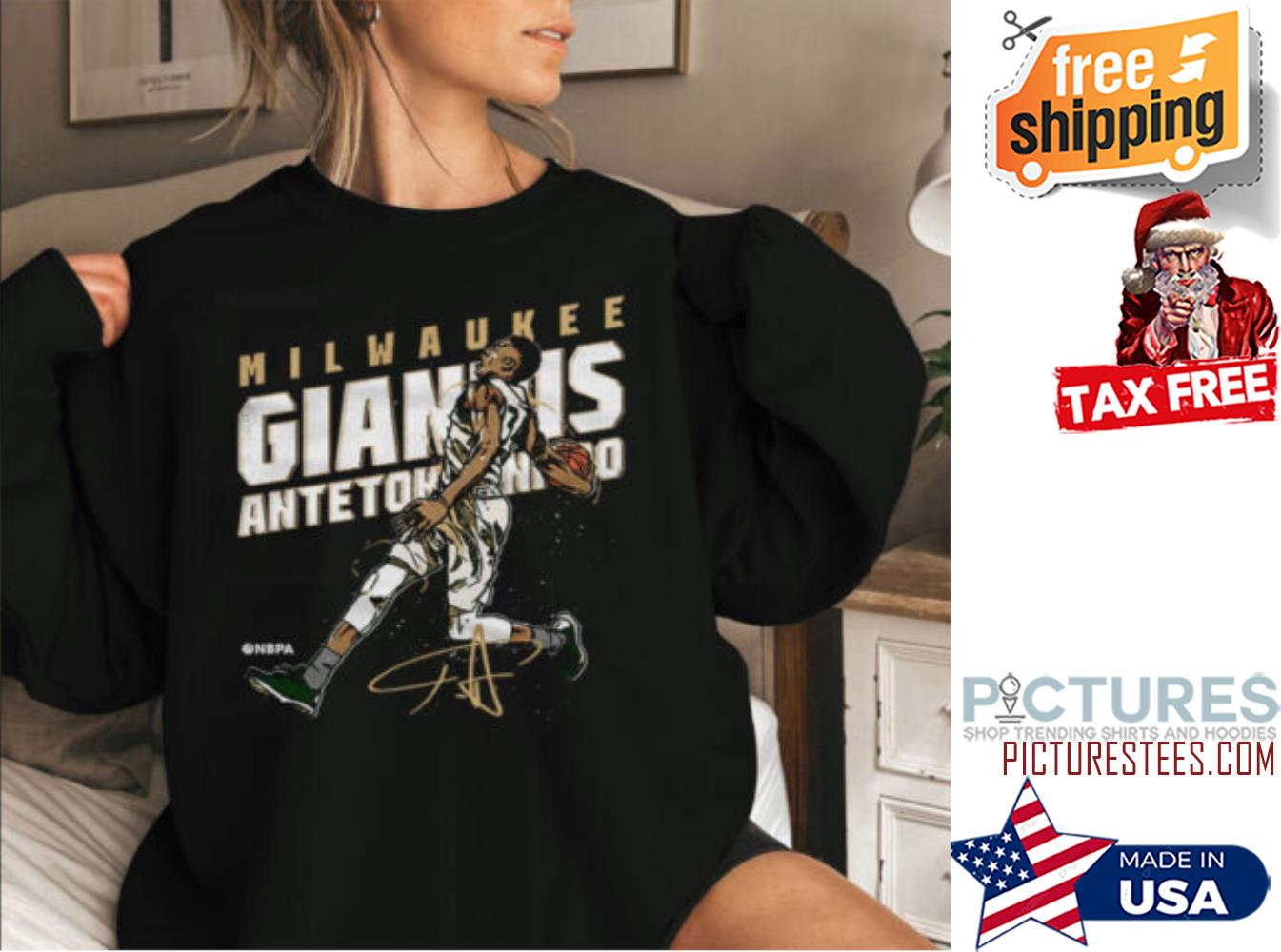 Giannis Antetokounmpo Milwaukee Bucks Signature Sweatshirt