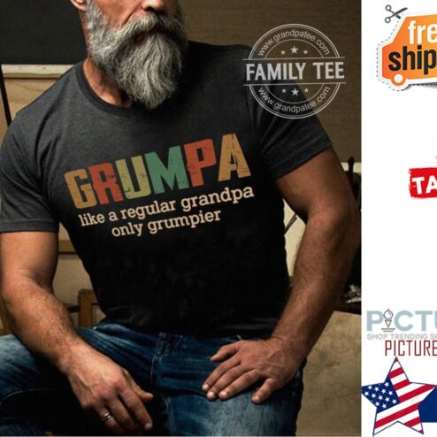 Grumpa like a regular grandpa only grumpier shirt