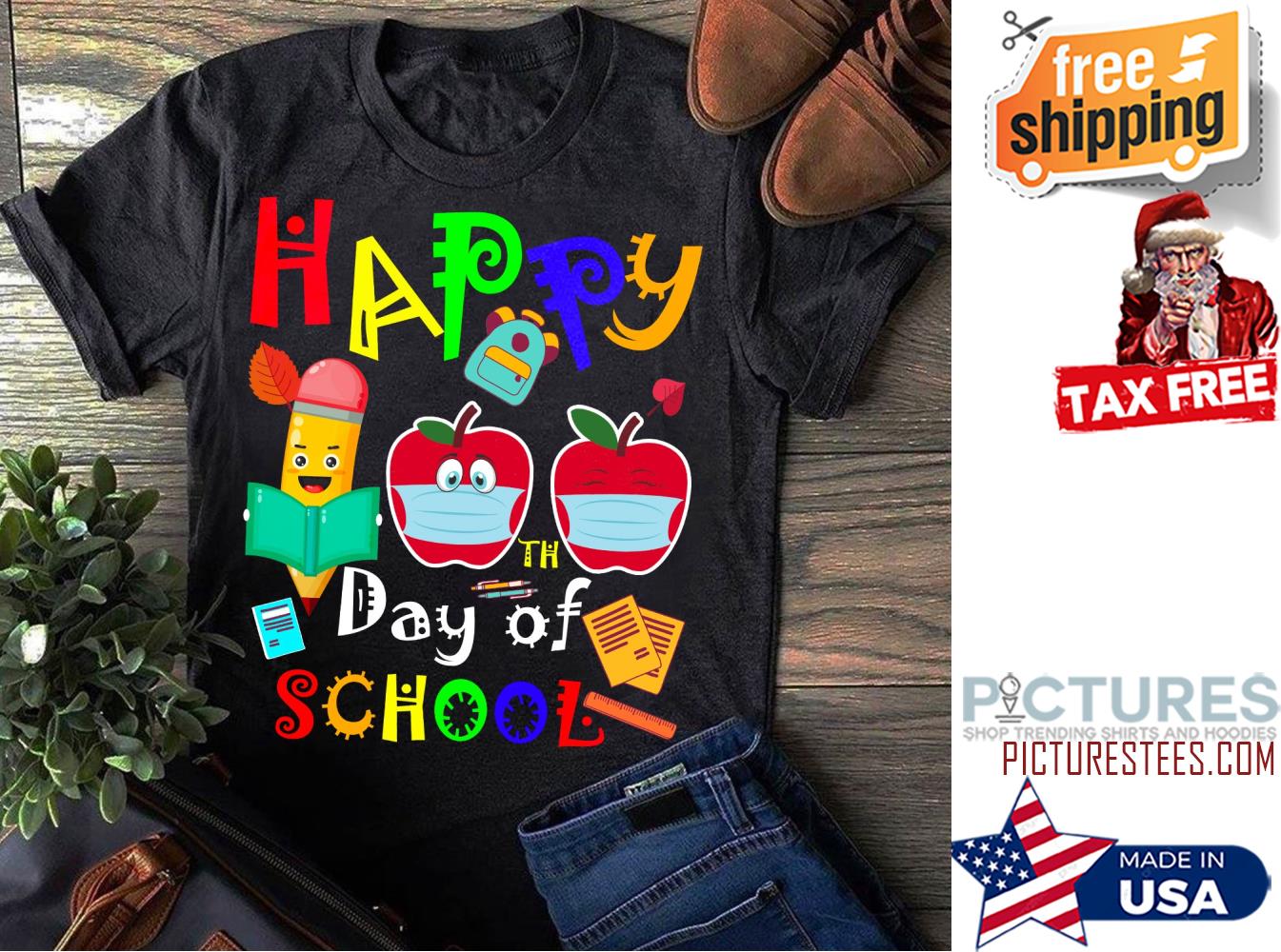 Happy 100th day of school quarantine pandemic shirt