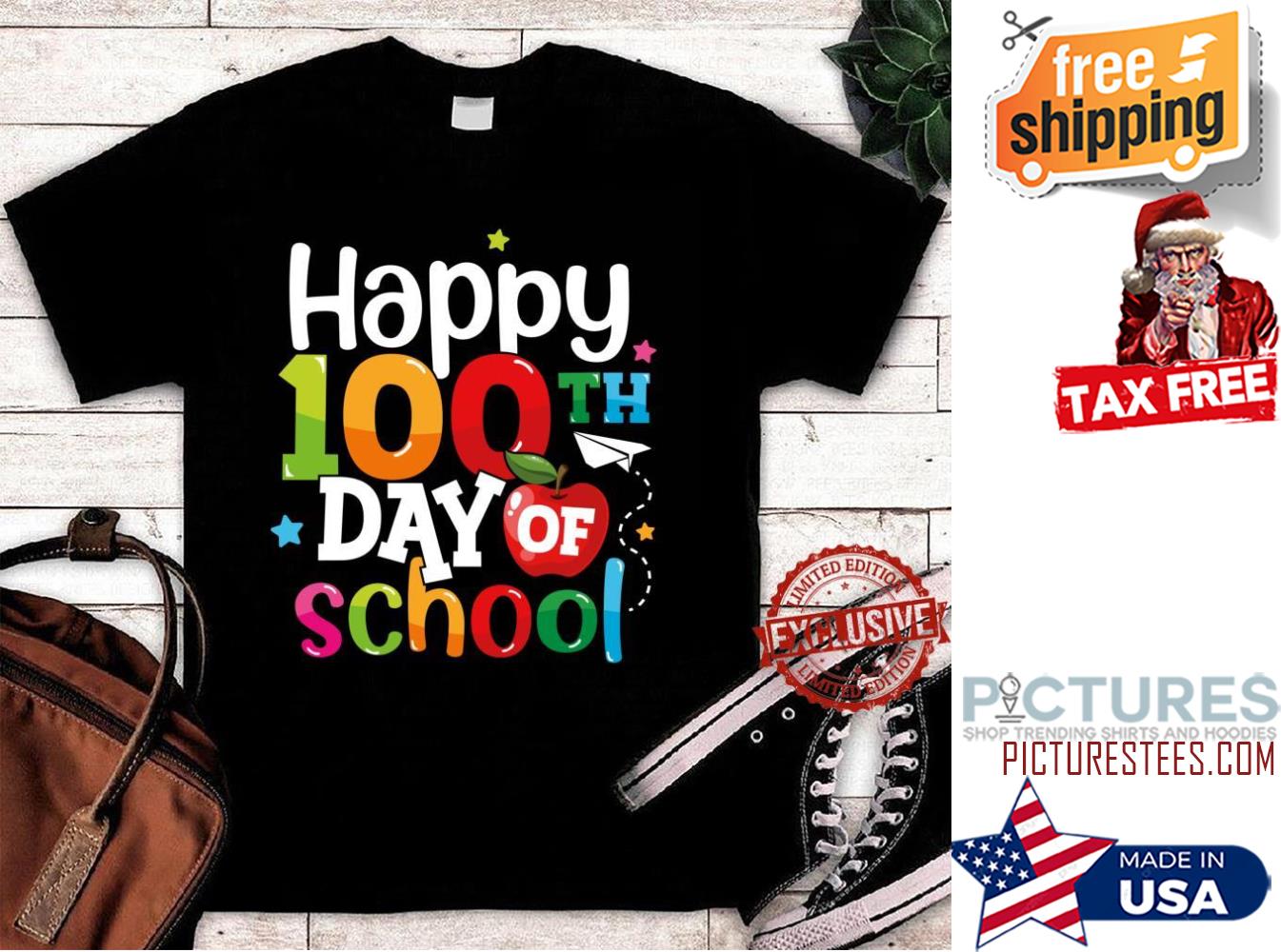 Happy 100th day of school shirt