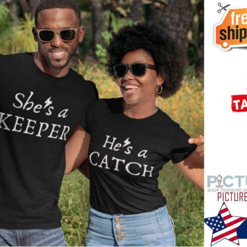 Harry Potter He’s A Catch She’s A Keeper Couple Valentine's day shirt