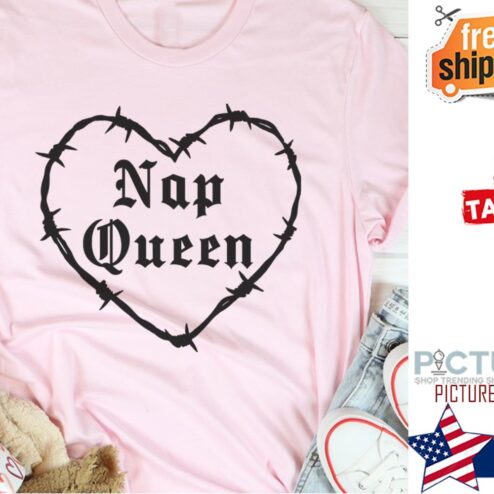 Heart nap queen valentine's day shirt