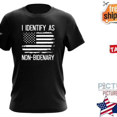 I identify as non-Bidenary american flag vintage shirt