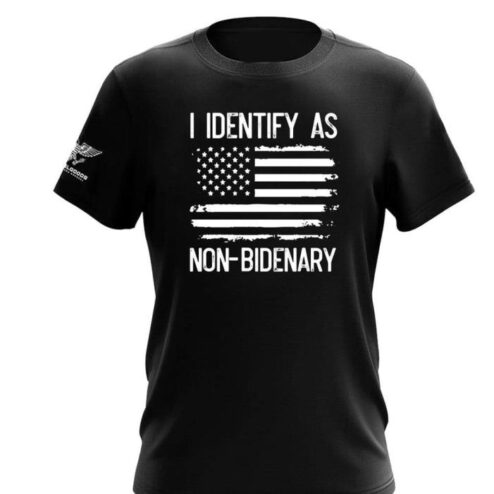 I identify as non-bidenary american flag vintage shirt
