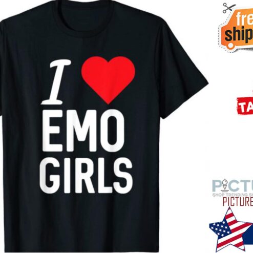 I Love Emo Girls Happy Valentine's day shirt