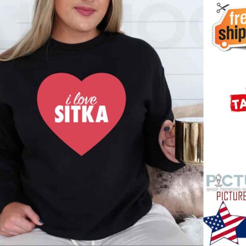 I Love Sitka Red Heart shirt