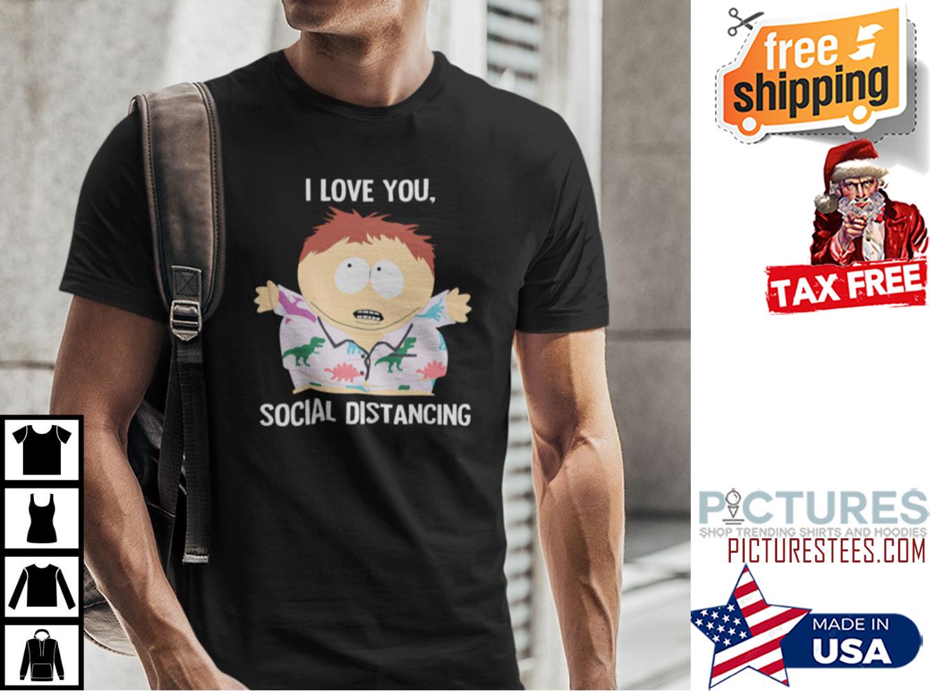 I Love Social Distancing Cartman Shirt